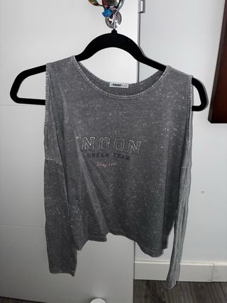 Camiseta manga larga Noon gris