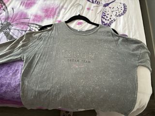 Camiseta manga larga Noon gris