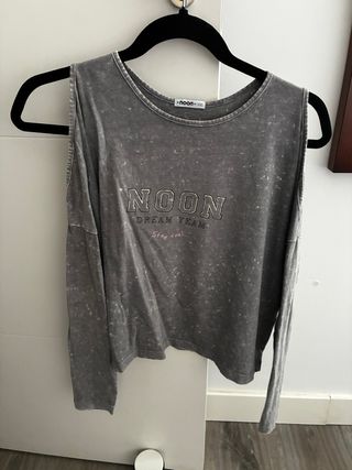 Camiseta manga larga Noon gris