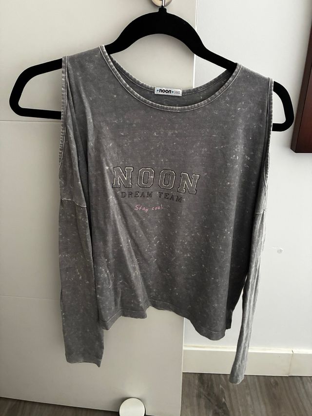 Camiseta manga larga Noon gris