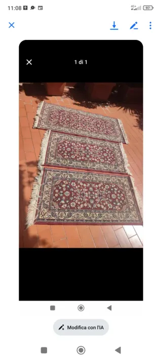 Tappeti rossi e beige