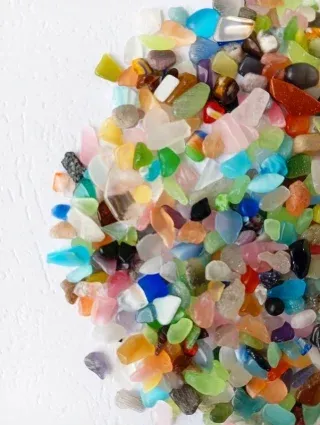 100g Vetri Murano e Pietre Semipreziose