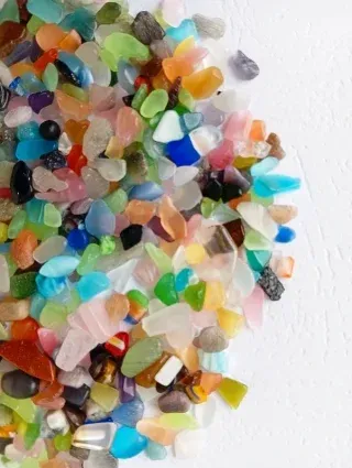 100g Vetri Murano e Pietre Semipreziose