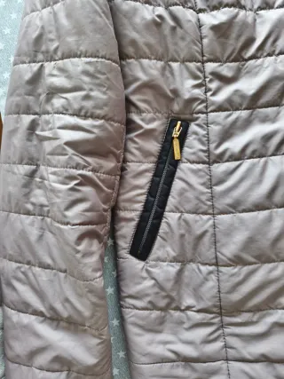 Anorak Punto Roma Mujer Beige y Dorado