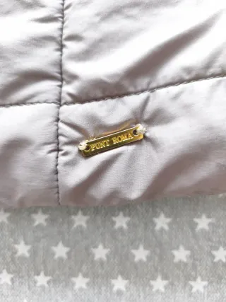 Anorak Punto Roma Mujer Beige y Dorado