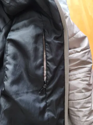 Anorak Punto Roma Mujer Beige y Dorado