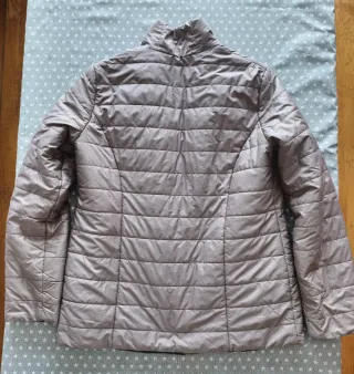 Anorak Punto Roma Mujer Beige y Dorado