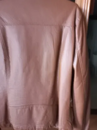 Cazadora polipiel marrón