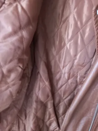 Cazadora polipiel marrón