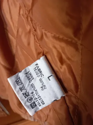 Cazadora polipiel marrón