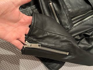 Chaqueta Biker Piel Negra