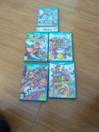 Confezione 5 Giochi Wii U: Mario Kart, Splatoon, Smash Bros.
