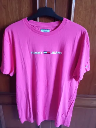 Camiseta Tommy Jeans Rosa Hombre