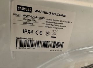 Despiece Lavadora Samsung WW80J6410CW