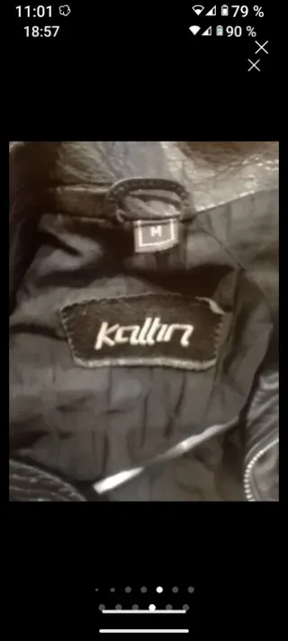 Cazadora de cuero caballero