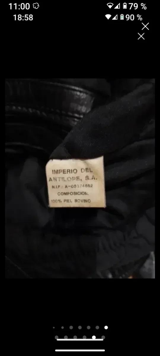 Cazadora de cuero caballero