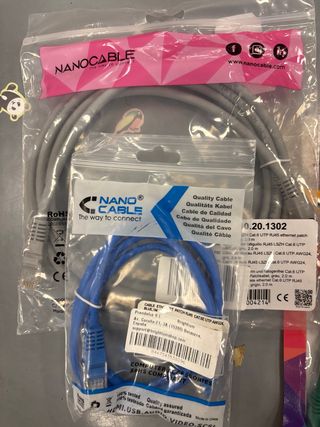 Cables de red NANOCABLE varios tamaños
