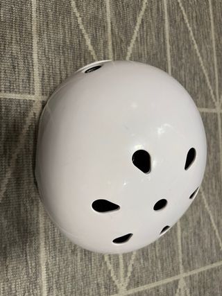 Casco blanco patines talla M
