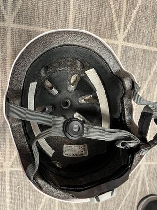 Casco blanco patines talla M