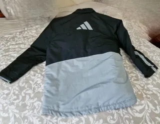 Chaqueta Adidas Negra y Gris