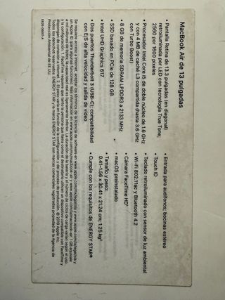 MacBook Air 13" Argento