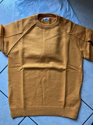 Maglione girocollo CP Company giallo senape