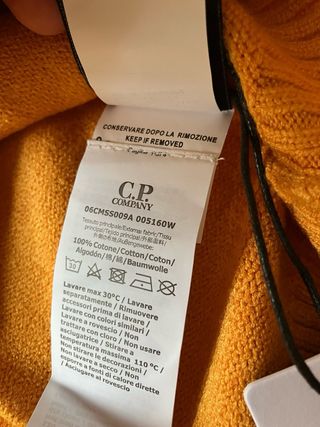 Maglione girocollo CP Company giallo senape
