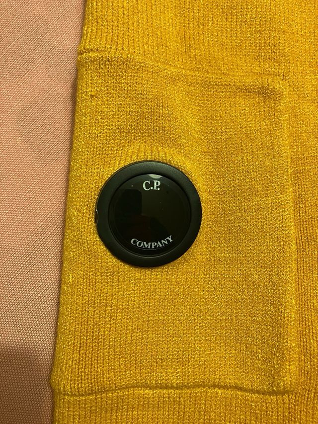 Maglione girocollo CP Company giallo senape