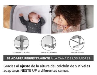 Minicuna colecho Kinderkraft + colchón ECUS KIDS