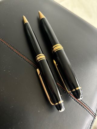 Set Montblanc con 2 penne e 1 stilografica