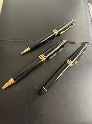 Set Montblanc con 2 penne e 1 stilografica