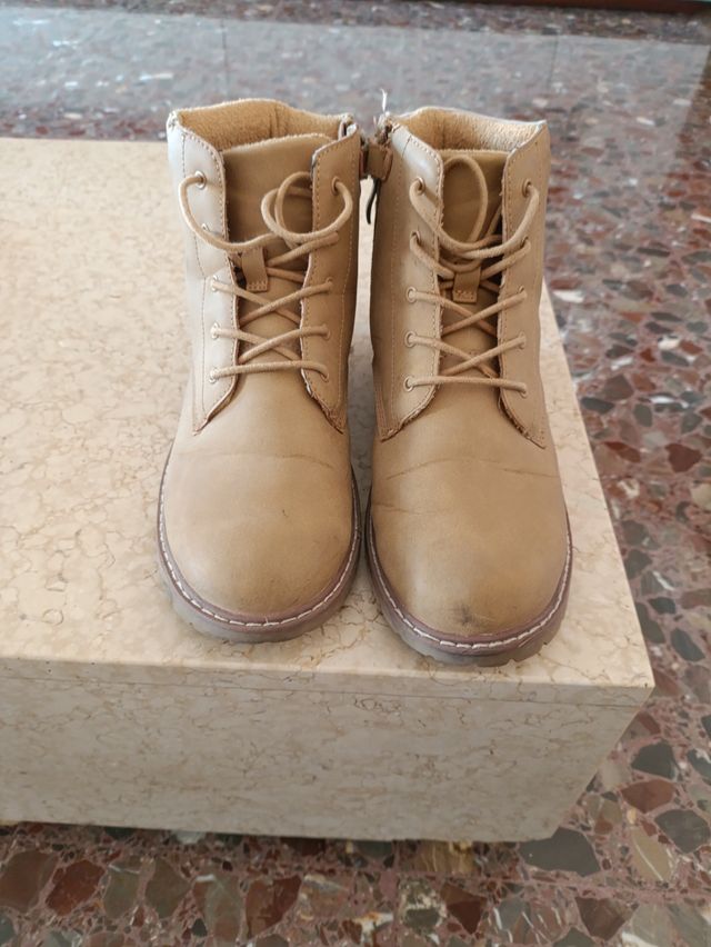 Botas safari niño beige