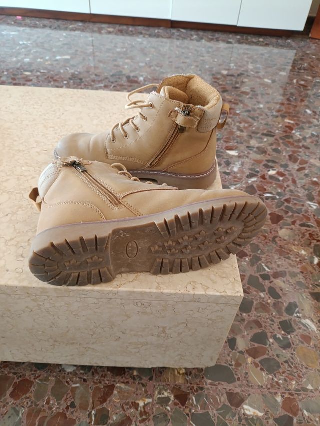 Botas safari niño beige