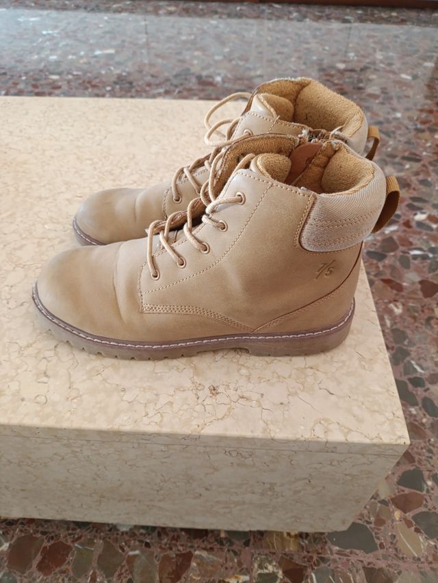 Botas safari niño beige