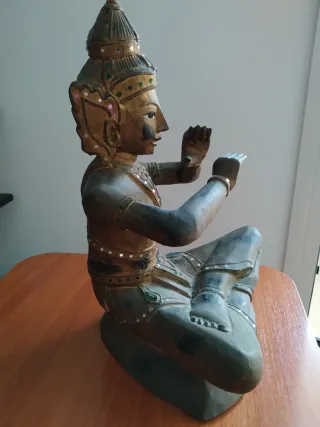 Figura Buda Sentado Madera