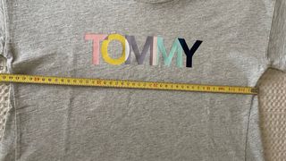 Camiseta Tommy Hilfiger Gris Logo Multicolor