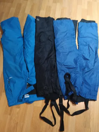3 Pantal esquí Crivit y Decathlon talla 134-140
