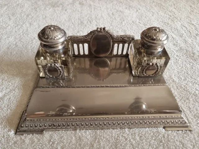 Escribanía Alpaca Cristal