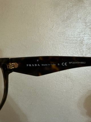 Occhiali da vista Prada tartarugati con cristalli