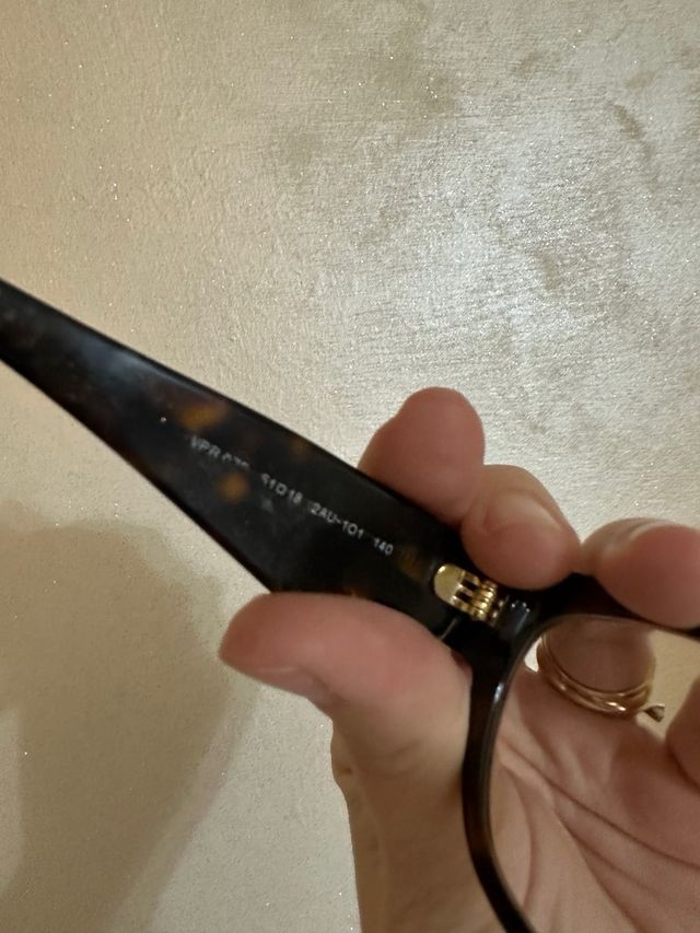 Occhiali da vista Prada tartarugati con cristalli