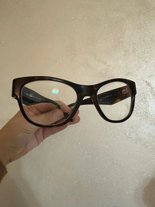 Occhiali da vista Prada tartarugati con cristalli