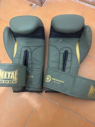Guantes Boxeo Metal Boxe Military Verde