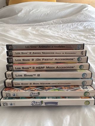 Lote 8 Juegos PC Los Sims (Expansiones algunos)