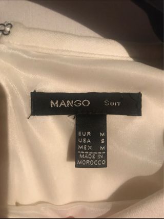 Vestido Mango Bicolor Negro y Blanco