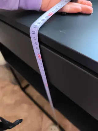 Mesa de noche Ikea negra