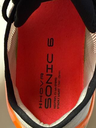 Zapatillas Running Under Armour Naranja/Blanco