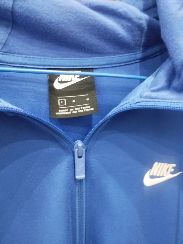 Sudadera Nike Cremallera Azul Rayas