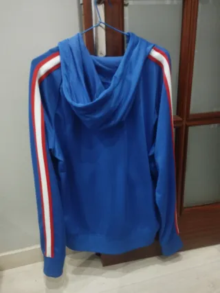 Sudadera Nike Cremallera Azul Rayas