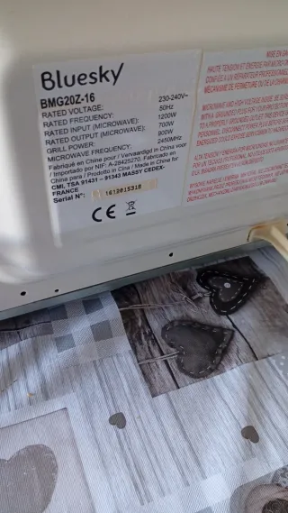 Microondas Bluesky con Grill