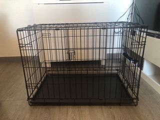 Jaula Perro hasta 10 kg Negra